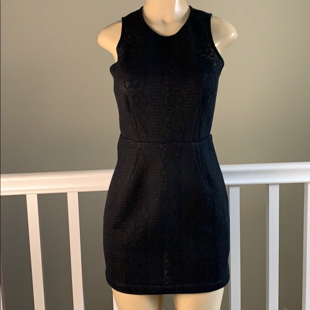 black mini dress with shorts size medium